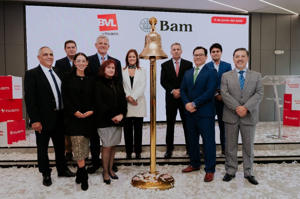 BAM en la Bolsa de Valores de Lima durante el listado de sus acciones