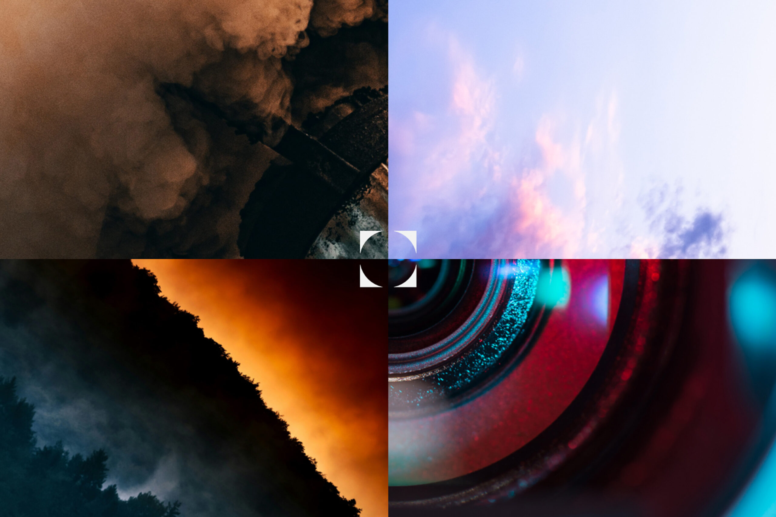 Visual abstracto sobre cambio climático y tecnología que representa la simulación climática corporativa Four Futures de EY en Perú