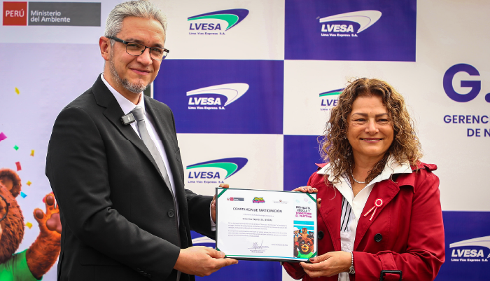 Lima Vías Express impulsa economía circular con reciclaje de tapas plásticas junto al MINAM en Chorrillos