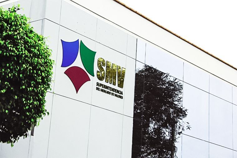 Fachada de la Superintendencia del Mercado de Valores, SMV, en Perú